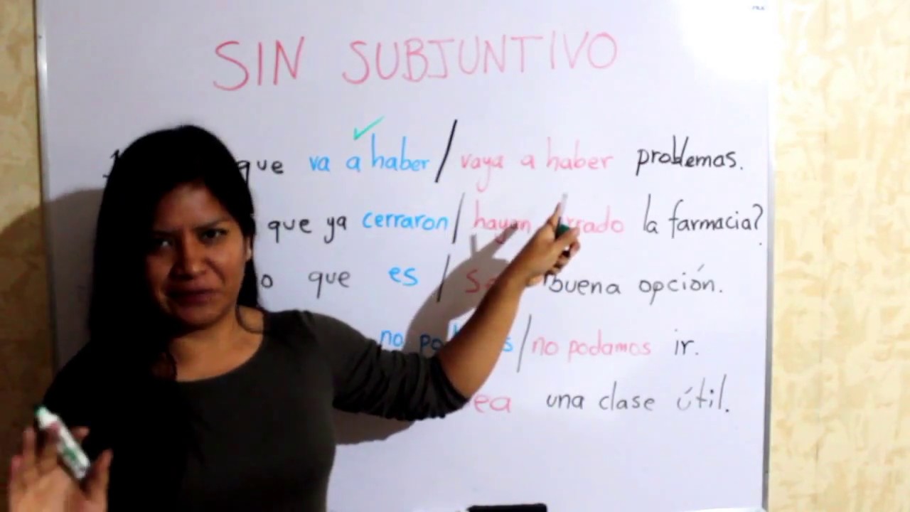 Aquí NO uses subjuntivo-Creo que...