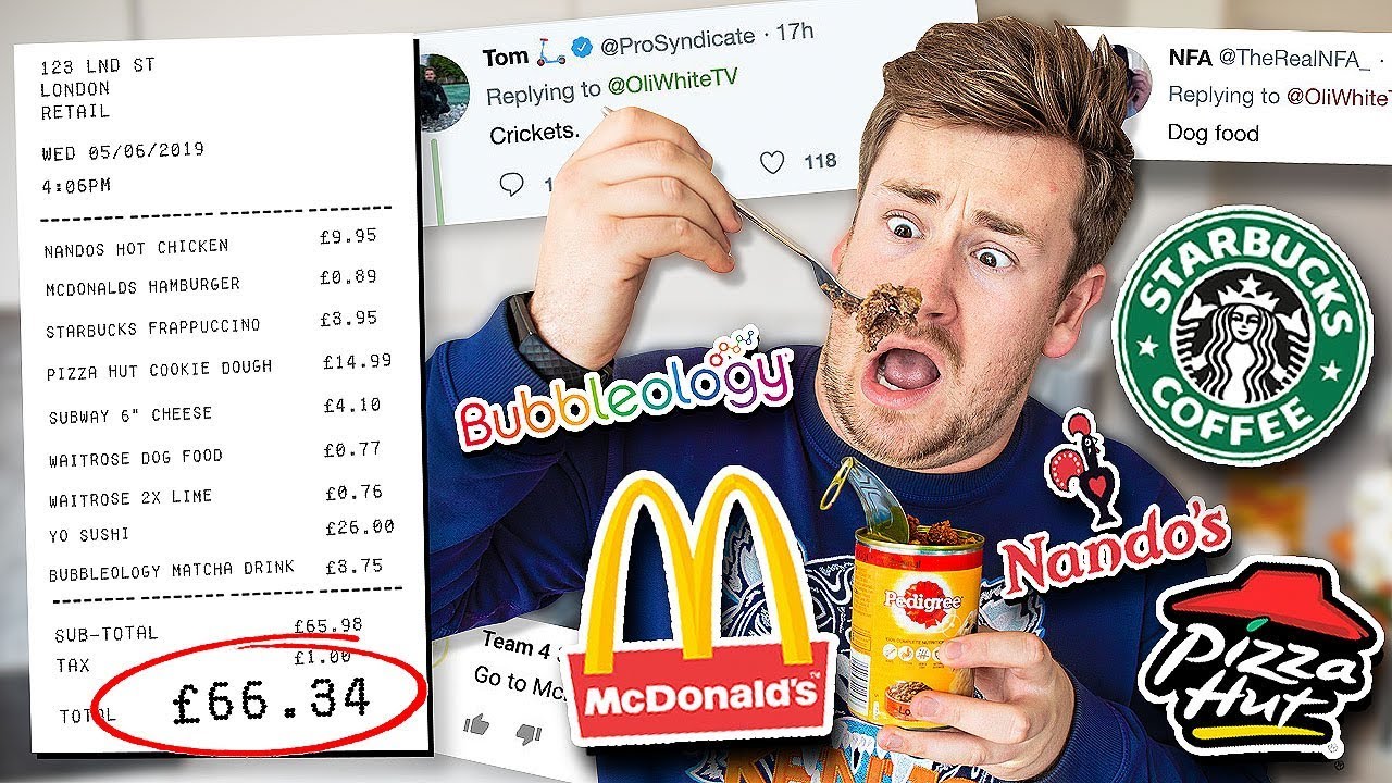 Letting My VIEWERS Decide What I EAT For 24 HOURS *Bad Idea*