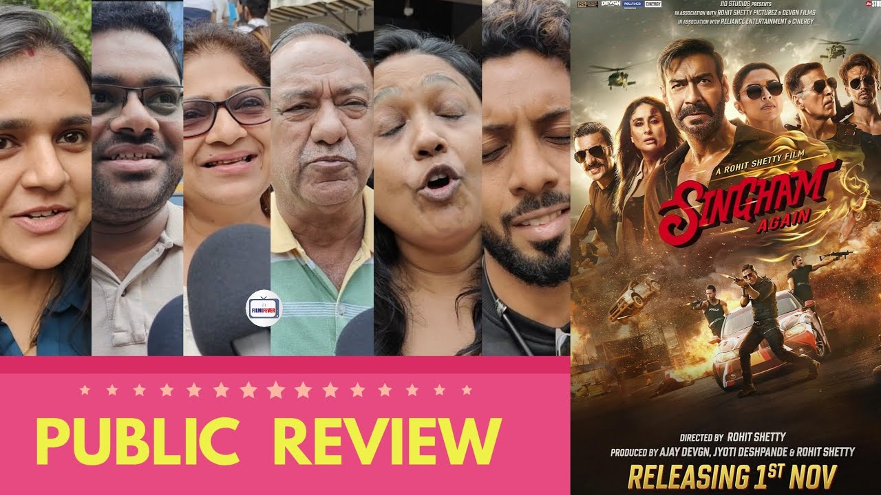 Singham Again PUBLIC REVIEW | First Day First Show | Ajay Devgn, Akshay Kumar, Salman Khan