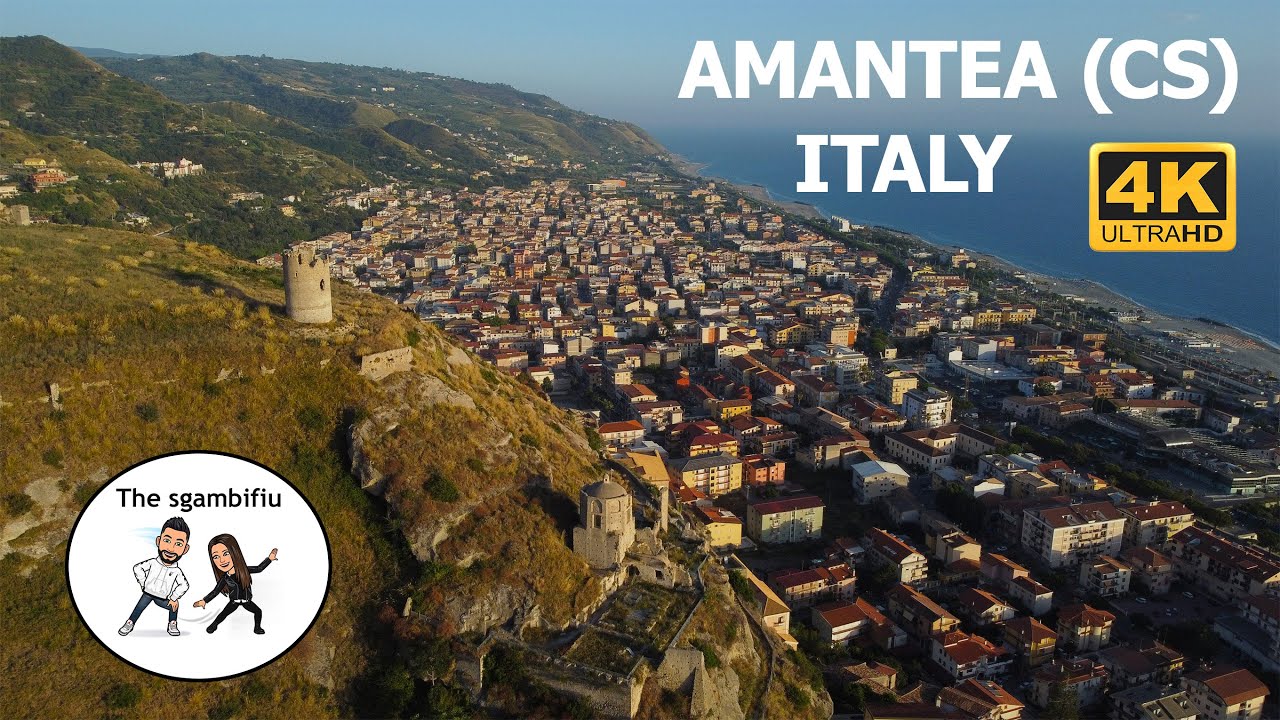 Borghi di Italia - AMANTEA - Calabria [4K] - Virtual walking tour within the historic village.