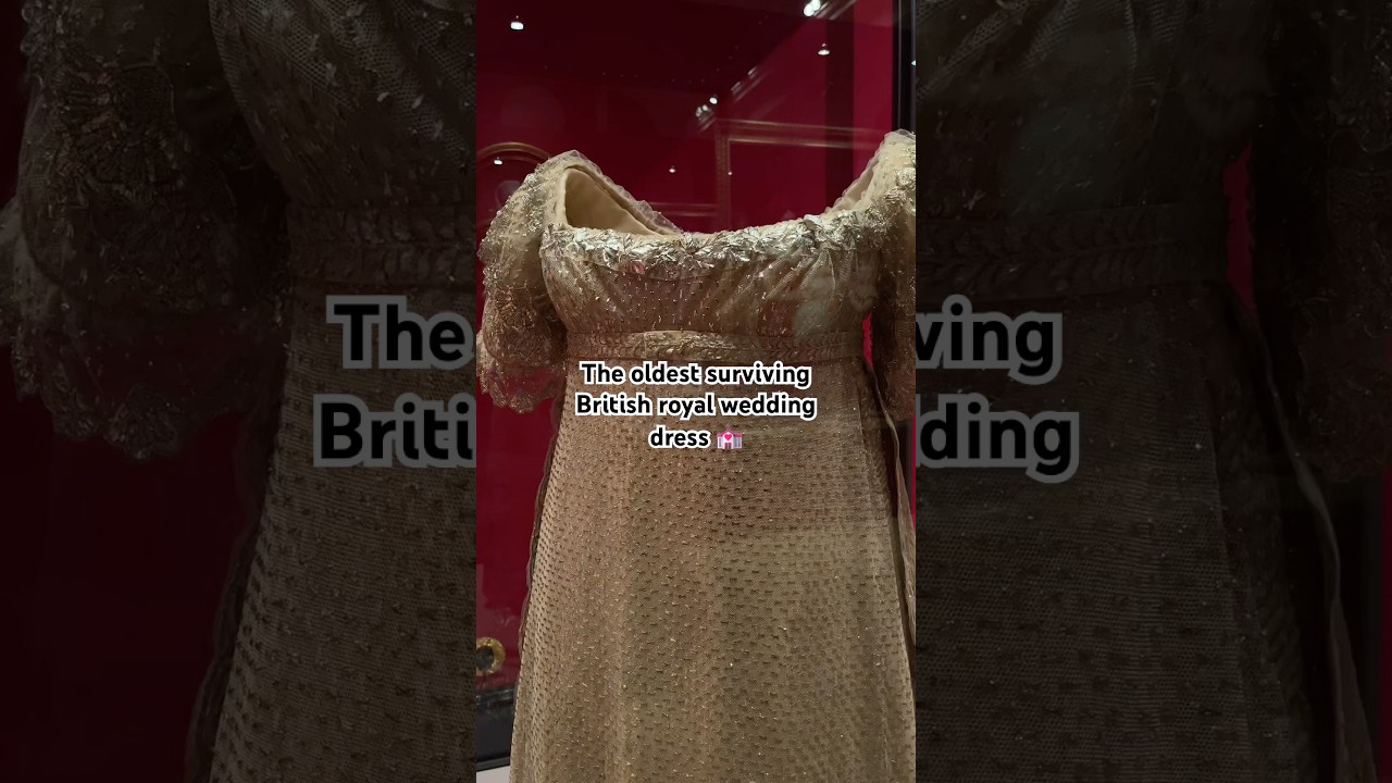 The OLDEST British royal wedding dress? 👰&zwj;♀️ | #fashionhistory #bridgerton #regencyera