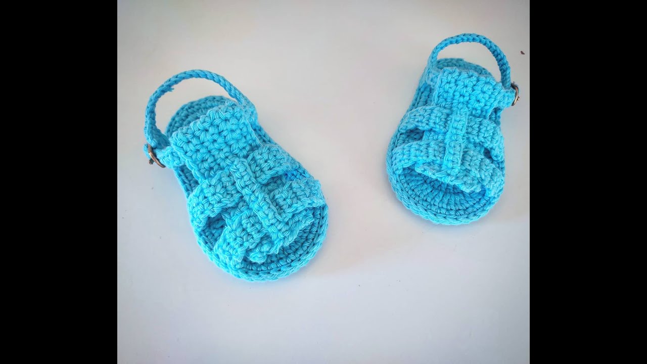 HUARACHITOS A CROCHET - PASO A PASO - GANCHILLO - MODELO LILI - 2 A 4 MESES