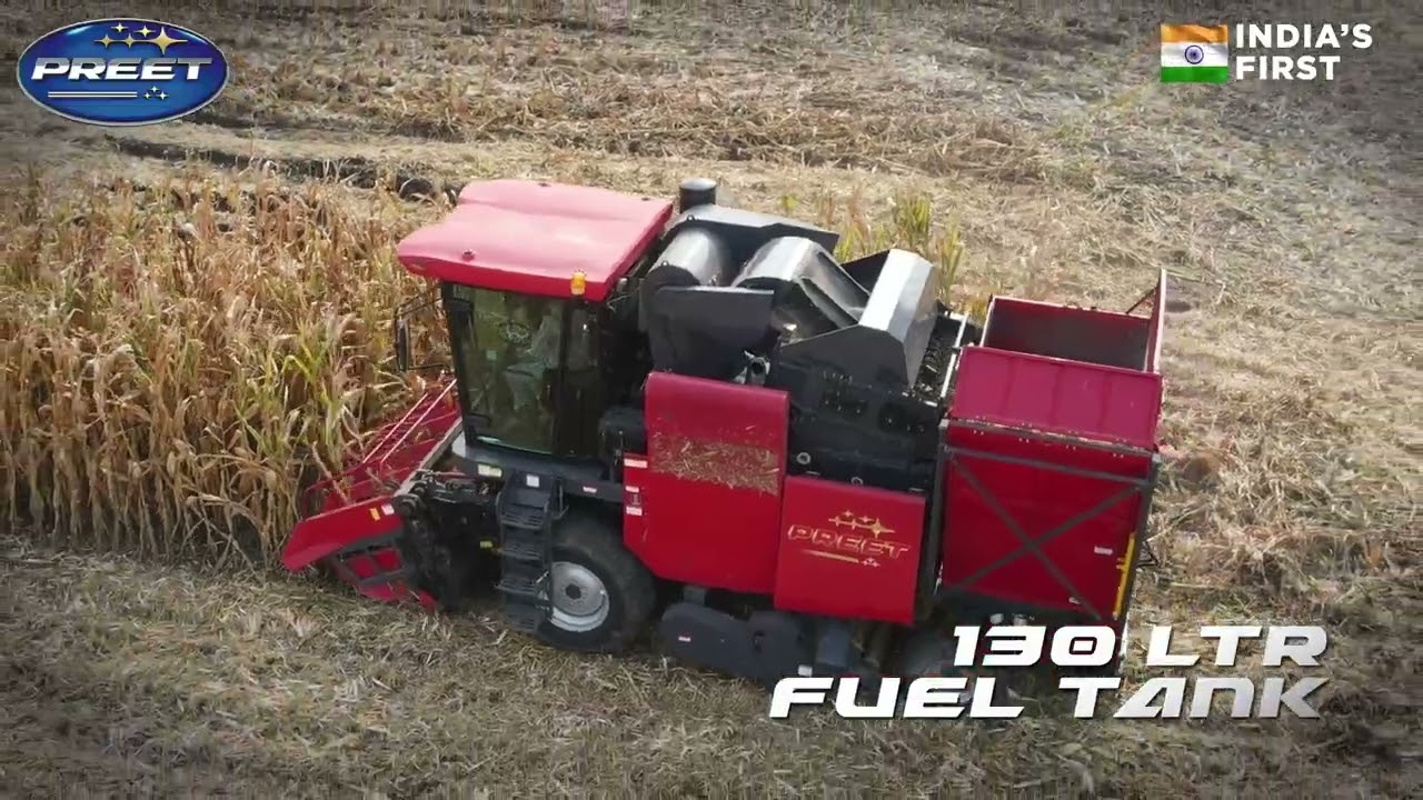 Preet Corn Cob Collector Combine Harvester | India's First Corn Cob Combine Harvester #preetcombine
