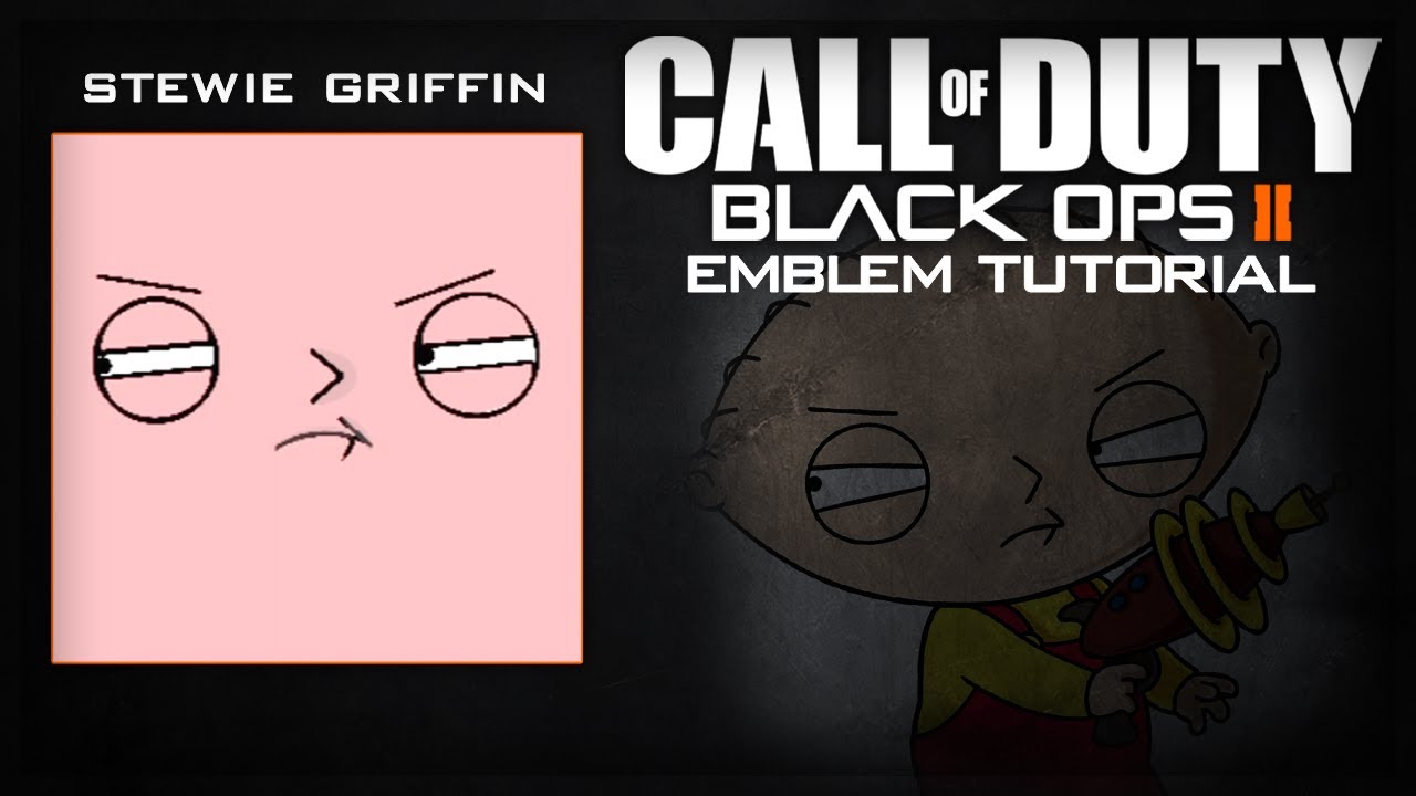 Black Ops II Emblem Tutorial: Episode 3 - Stewie Griffin