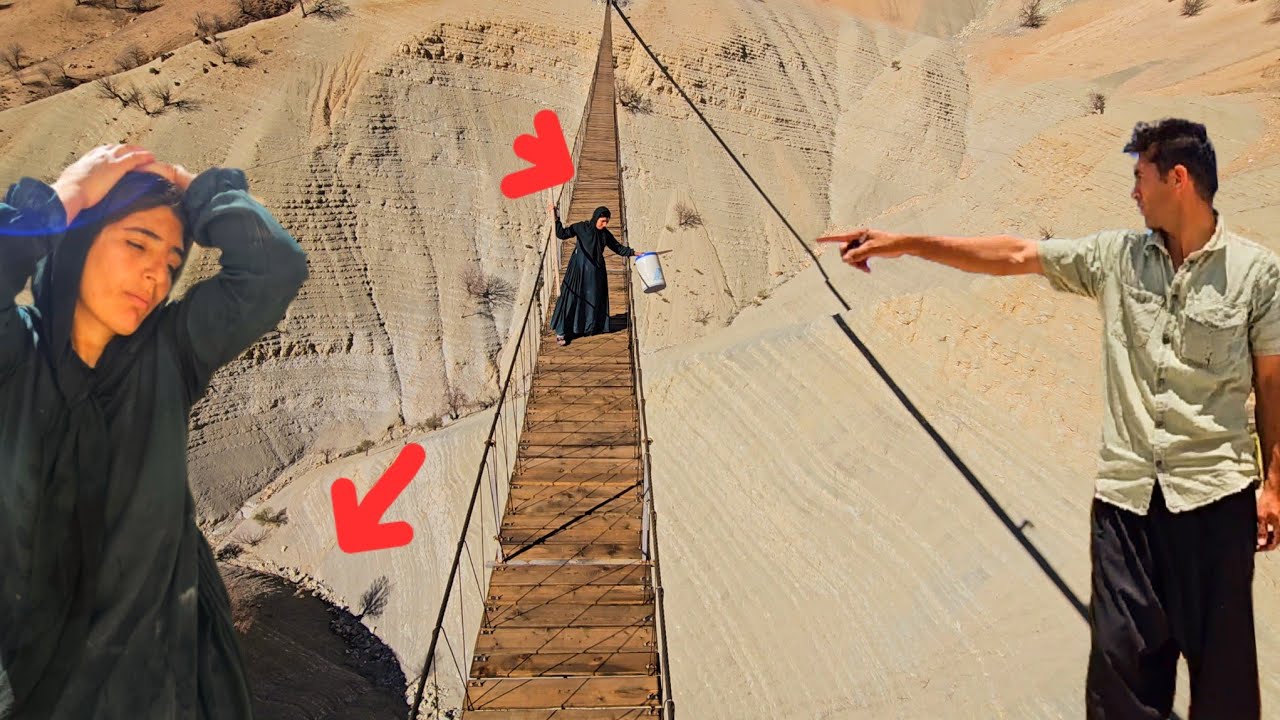 Documentary of nomadic life, love and affection, from hut to dangerously high bridge  😱