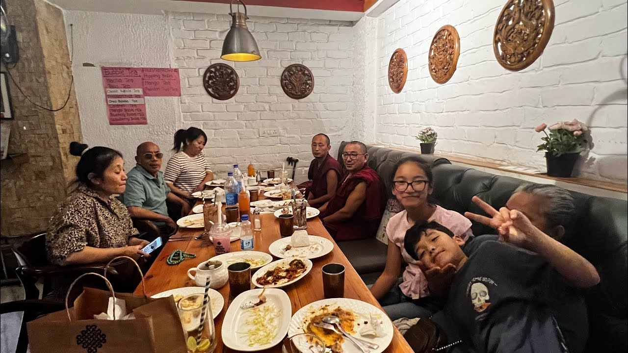A treat At Tibet Kitchen // Thank you Dhasa Pala // Tsuklakhang Kora //  Tibetan YouTuber //
