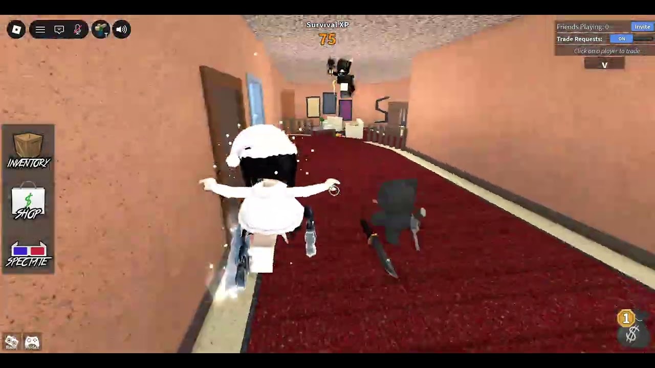 playing roblox.. murderer mystery!