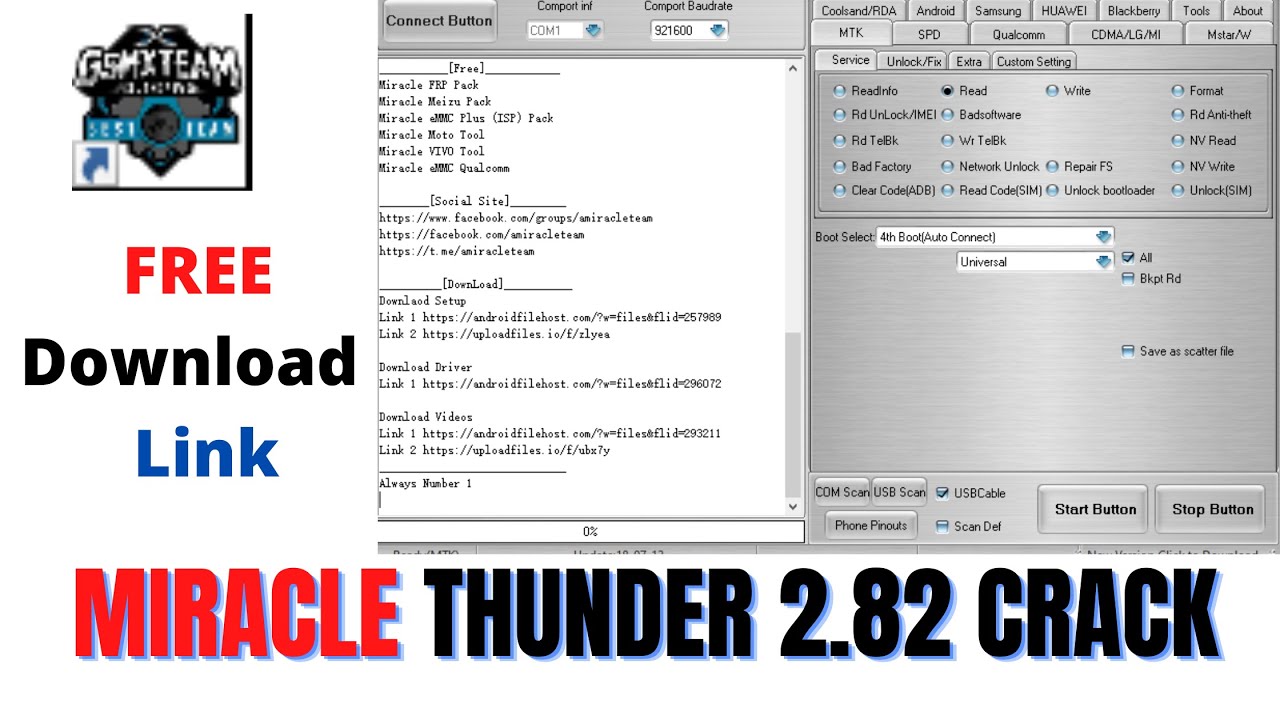 Miracle Thunder 2.82 Crack FREE Download Mobile Frp Tool