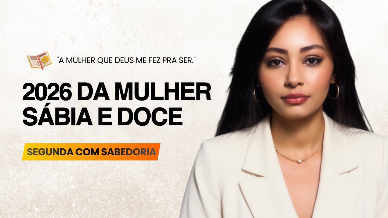 Como a mulher sábia e doce planeja o seu 2026 | Segunda com Sabedoria 