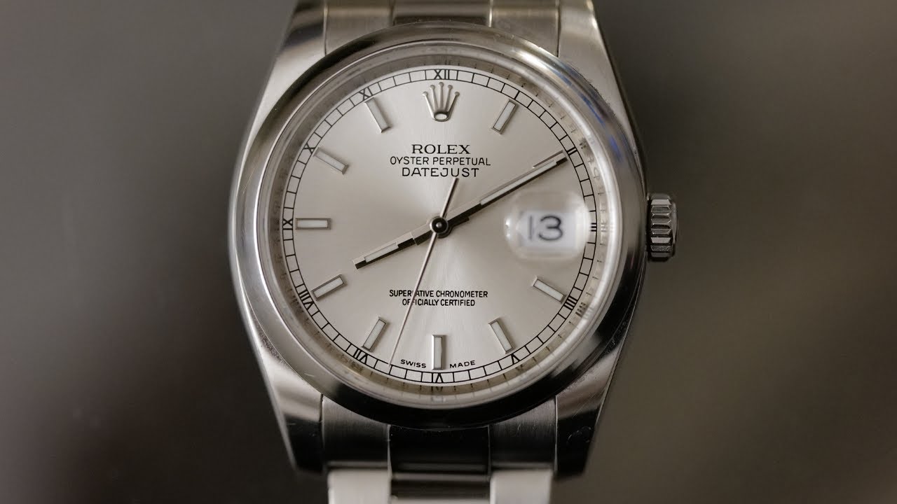 Часы Rolex Datejust 116200, хоть и маленькие, — настоящая легенда!