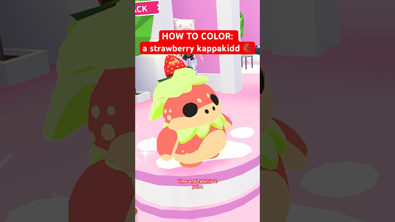 Смотри, это КЛУБНИКА! 😱🍓🍓 как раскрасить Каппакида в ADOPT ME #adoptme #roblox