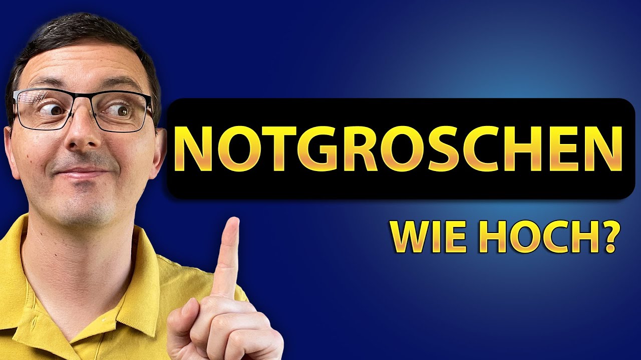 Notgroschen - Wie HOCH sollte er sein? 👉💰