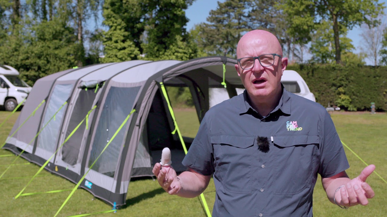 Deze GIGANTISCHE tent zet je zo ALLEEN op. Kampa Greyling 6- Campingtrend