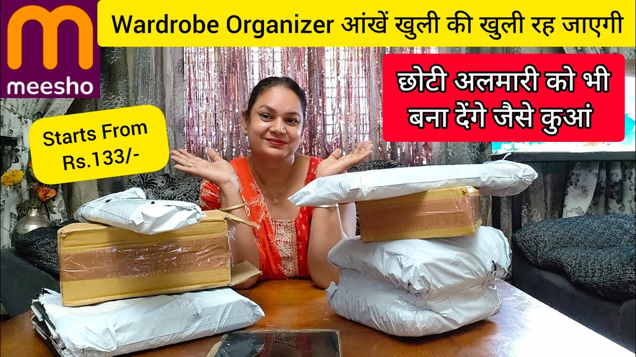 Meesho 6 Amazing Wardrobe Organiser Starting From Rs.133/- Meesho Cloth Storage