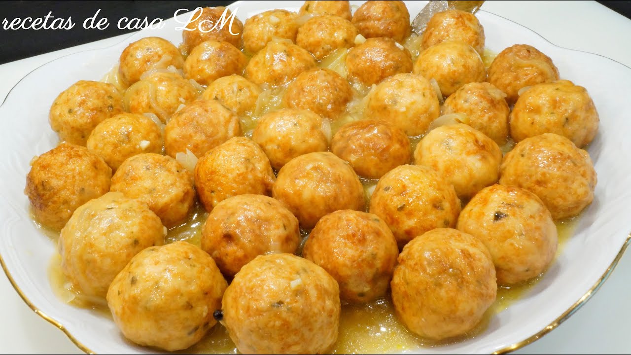 ALBÓNDIGAS DE POLLO A LA CERVEZA RECETA FÁCIL | CHICKEN MEATBALLS WITH BEER EASY RECIPE