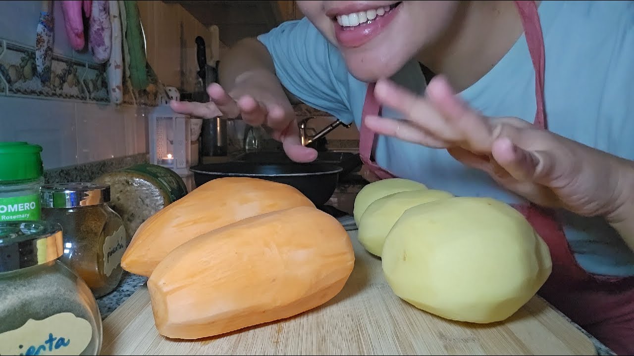 Patata y Boniato al horno 🌱🥔🍠 (vegano)
