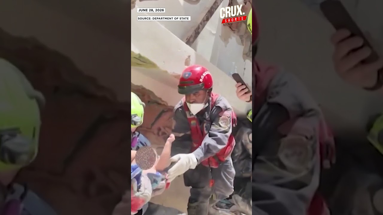 U.S. and local search and rescue teams pull baby and mother alive from Venezuela earthquake rubble