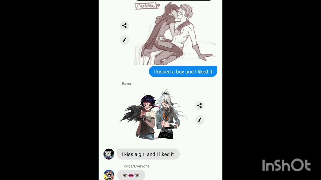 Teen Titans Go Lyric Prank-i kiss a girl i kiss a boy Birdflash Raven×Rose English