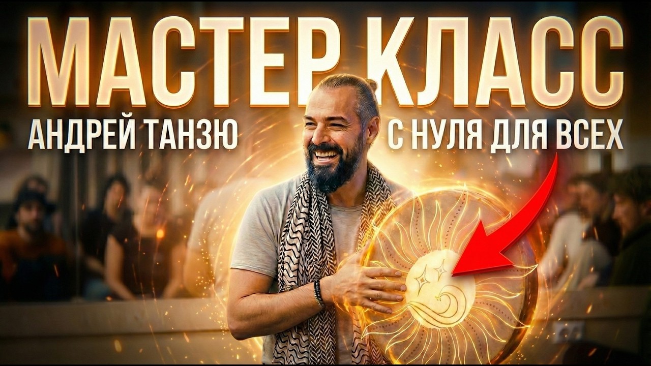 Как играть на рамочном барабане и перкуссии? Обучение ритму с нуля с Андреем Танзю | Мастер-класс