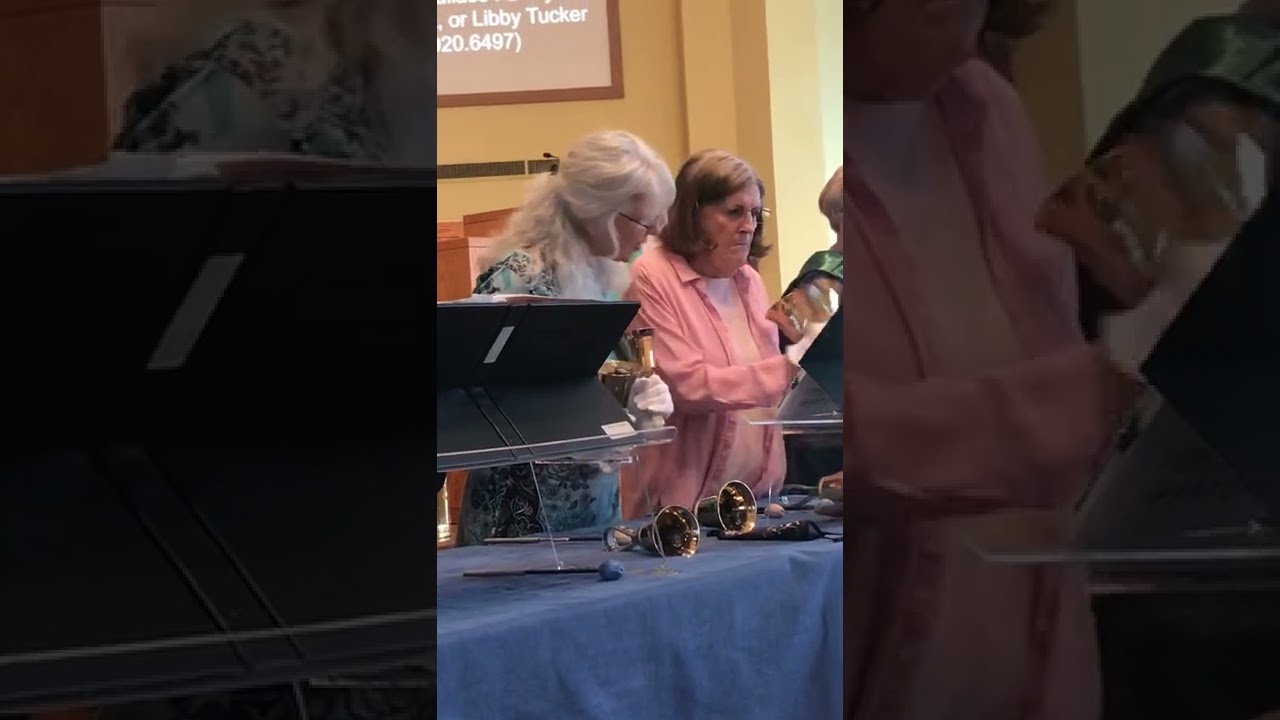 Mom playing handbells at church(2/20/22)