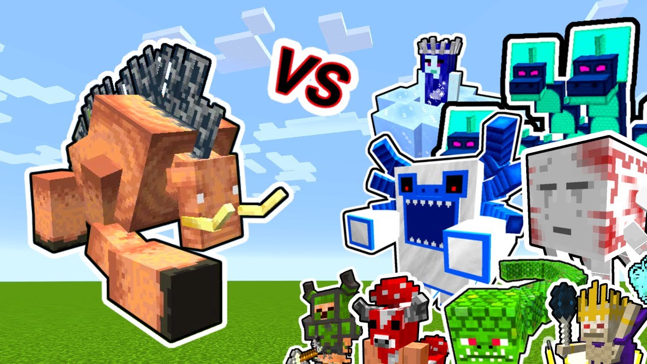 Mutant Hoglin Vs. Twilight Forest Monsters in Minecraft