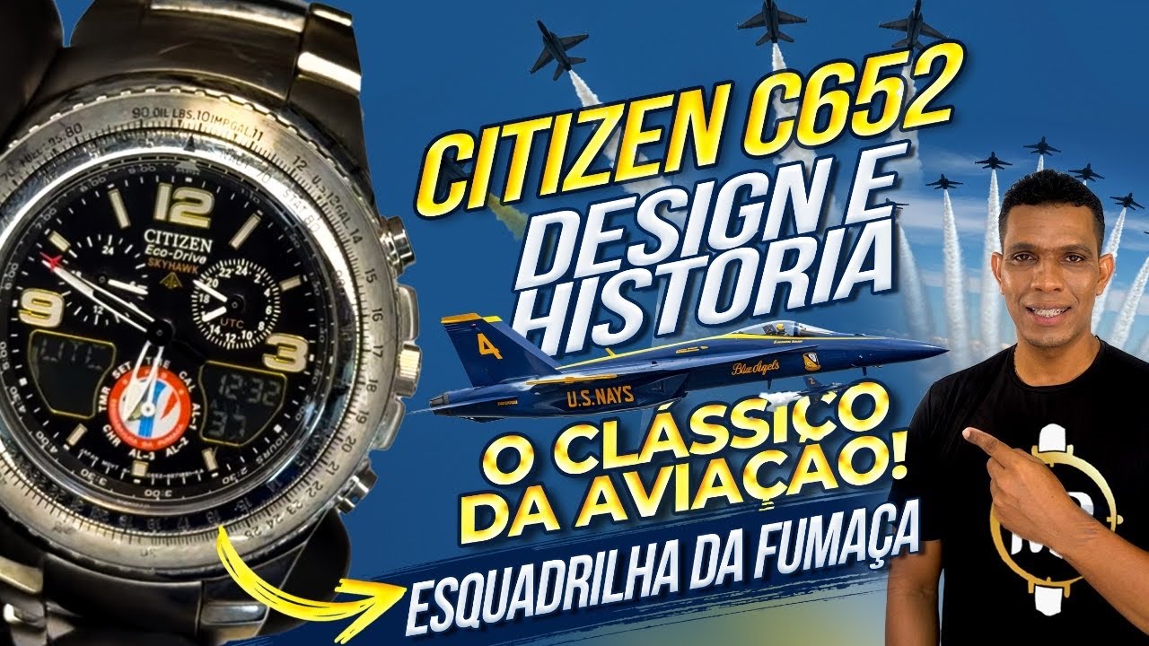 RARO E INCRÍVEL: CITIZEN PROMASTER C652 BLUE ANGELS / ESQUADRILHA DA FUMAÇA.
