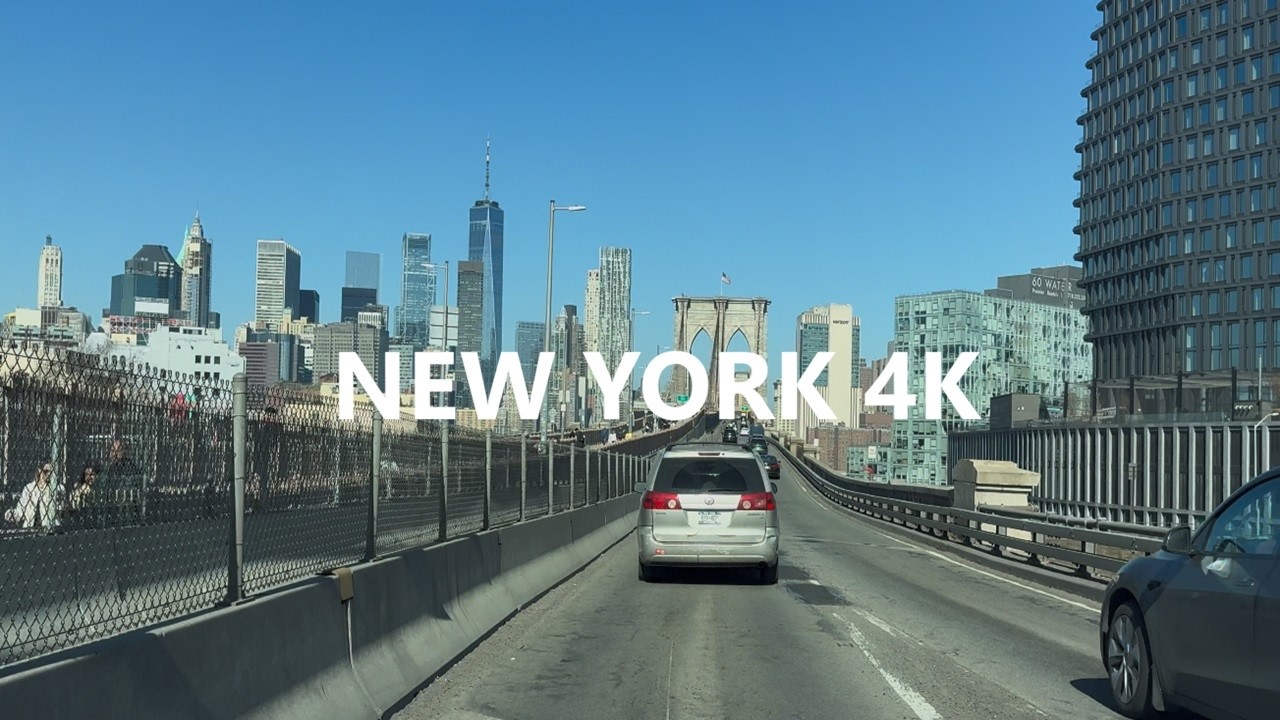 4K New York - Driving tour from Brooklyn to Manhattan