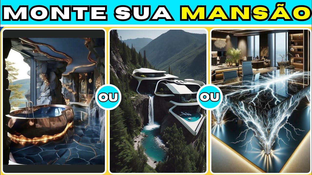 🏠 Mansão Futurista ou Mansão de Luxo? 🏠💎 Monte Sua Casa dos Sonhos de R$10 Milhões! 💰 ✨
