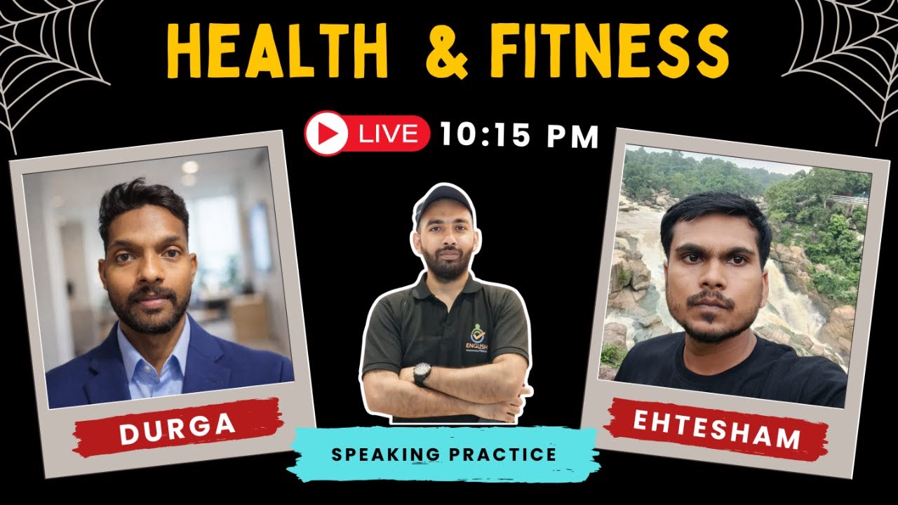 Health & Fitness Talk in English 🏃‍♂️ | Live Discussion with 2 Students