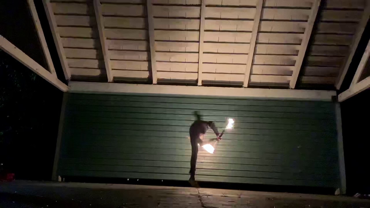 #firespinning #flowarts #firedancer Fire Spinning Double Staffs | Fire Gypzi
