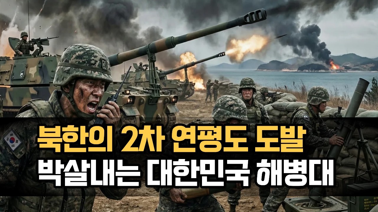 북한의 2차 연평도 도발!! 대한민국 해병대가 도발을 저지하다! 북한의 도발을 대한민국 해병대가 반격하여, 북한 개머리 진지 초토화!!