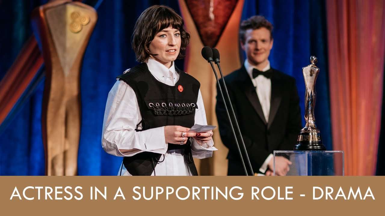 Hazel Doupe (Say Nothing) wins Supporting Actress Drama - Presented by Patrick Gibson - IFTA 2025