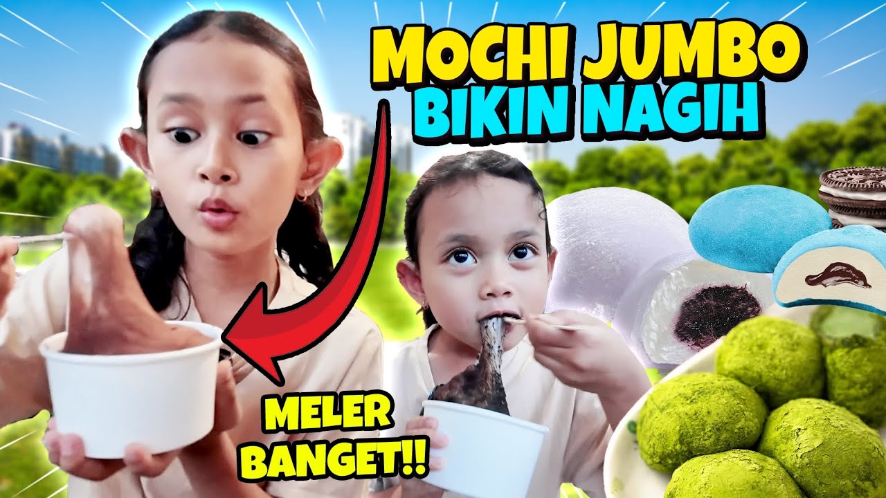 QAIREEN DAN KIRANA MENEMUKAN MOCHI RAKSASA DI JOGJA 😱 PUAS BANGET MAKANNYA ‼️