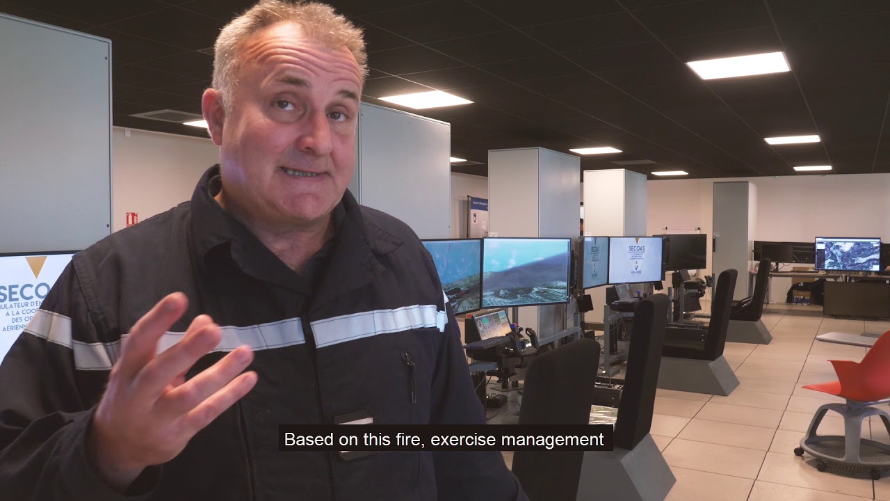SECOAS France aerial wildfire fighting simulation center
