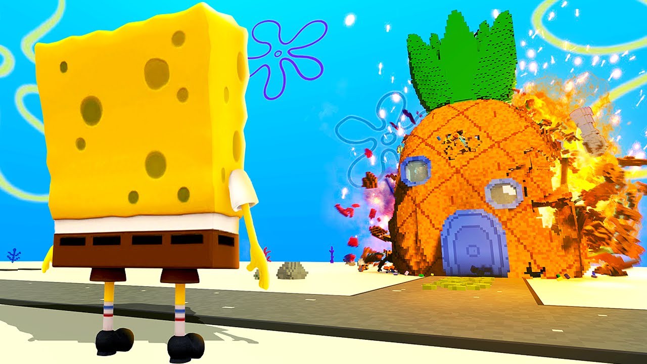 DESTROYING SpongeBob with Modded Weapons - Teardown Mods Gameplay