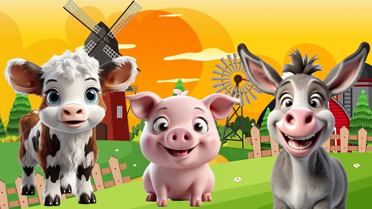 Cute Animal Moments: Cat, Horse, Cow, Dog, Chicken, Dog, Sheep