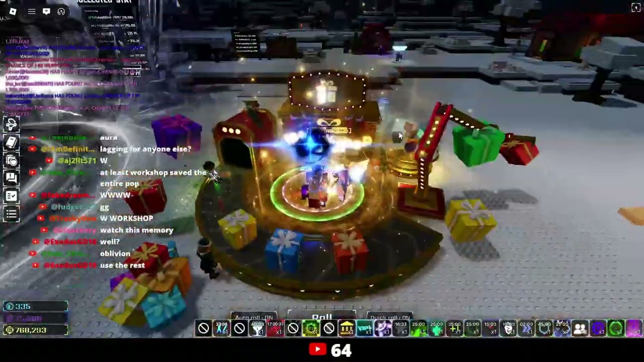 I popped 200 HPS + 200 Bounds in Aurora Biome - Sols rng Christmas