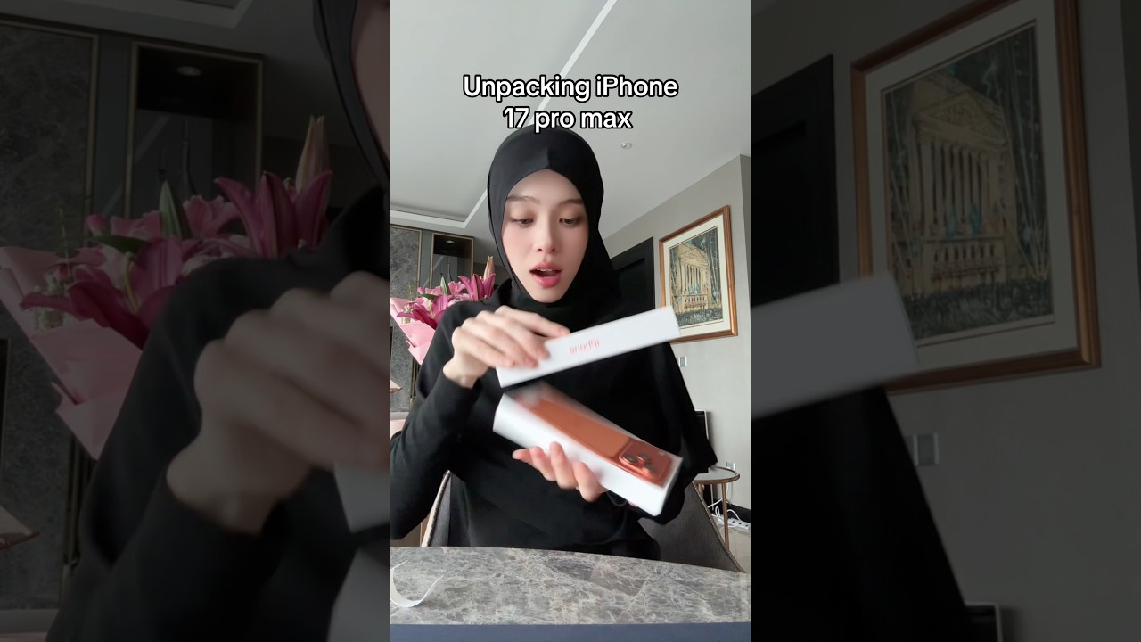 iPhone 17 pro max unboxing 🧡 