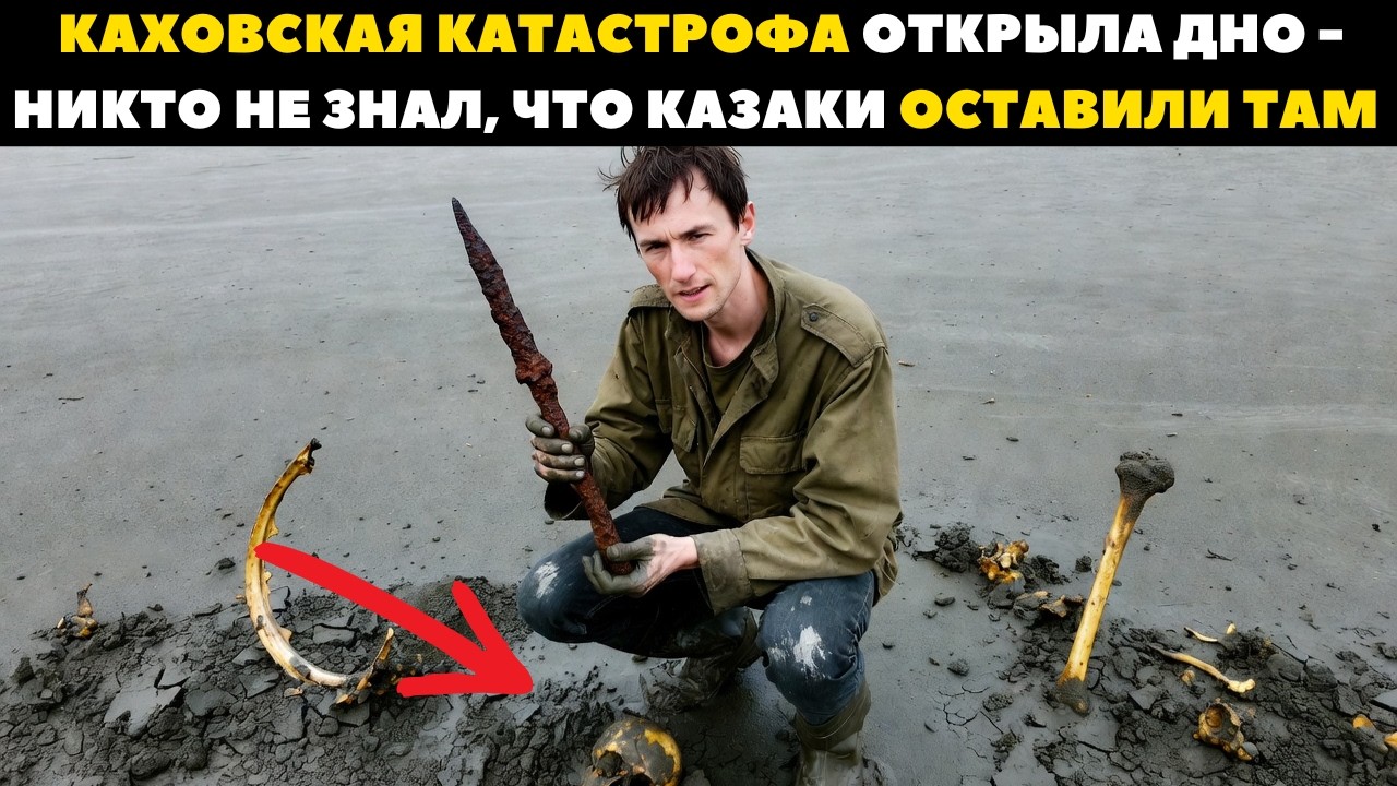 Когда рухнула Каховская ГЭС — Днепр отступил и открыл Казацкую Тайну Трёх Веков
