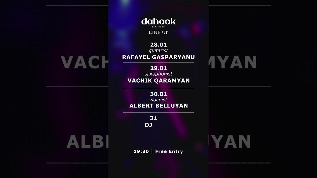 January Line Up ✨
