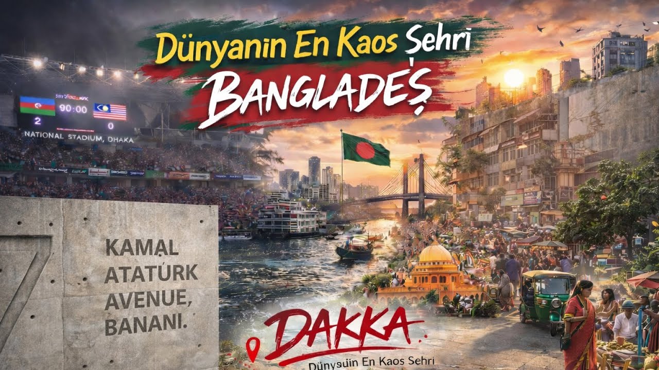 Bangladeş Vlog - Kaliteli Restoranlar, Kaosun Hakim Olduğu Sokaklar, Atatürk Bulvarı ve Millikomanda