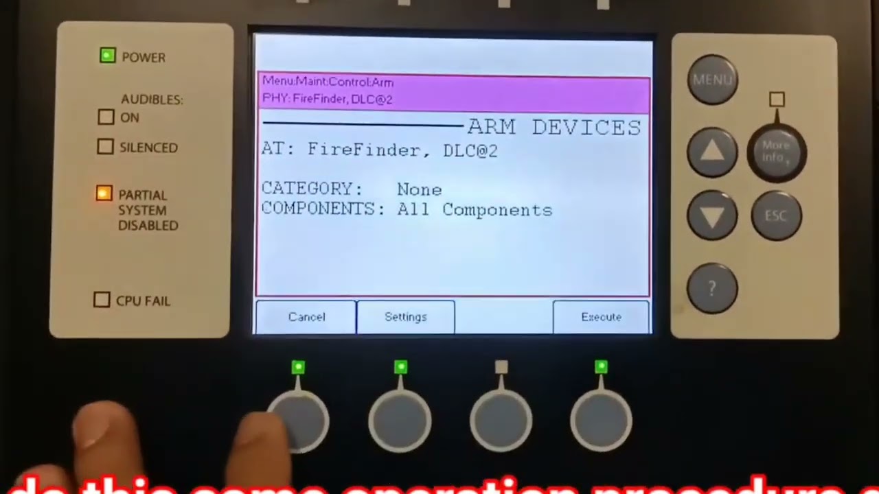 BASIC TUTORIAL#|SIEMENS FIRE ALARM## SYSTEM |TO DISARM AND ARM THE DEVICES |## subscribe my channel