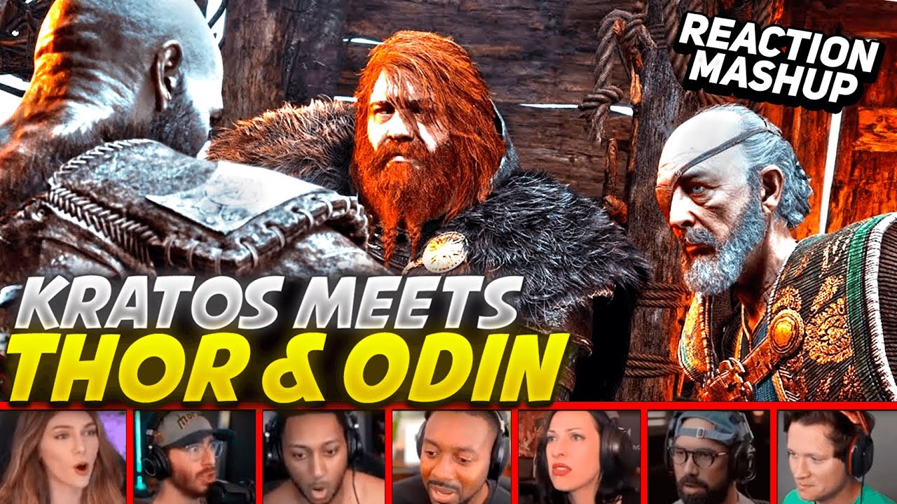 Kratos Meets Thor & Odin Reaction Mashup | God of War Ragnarok Reactions