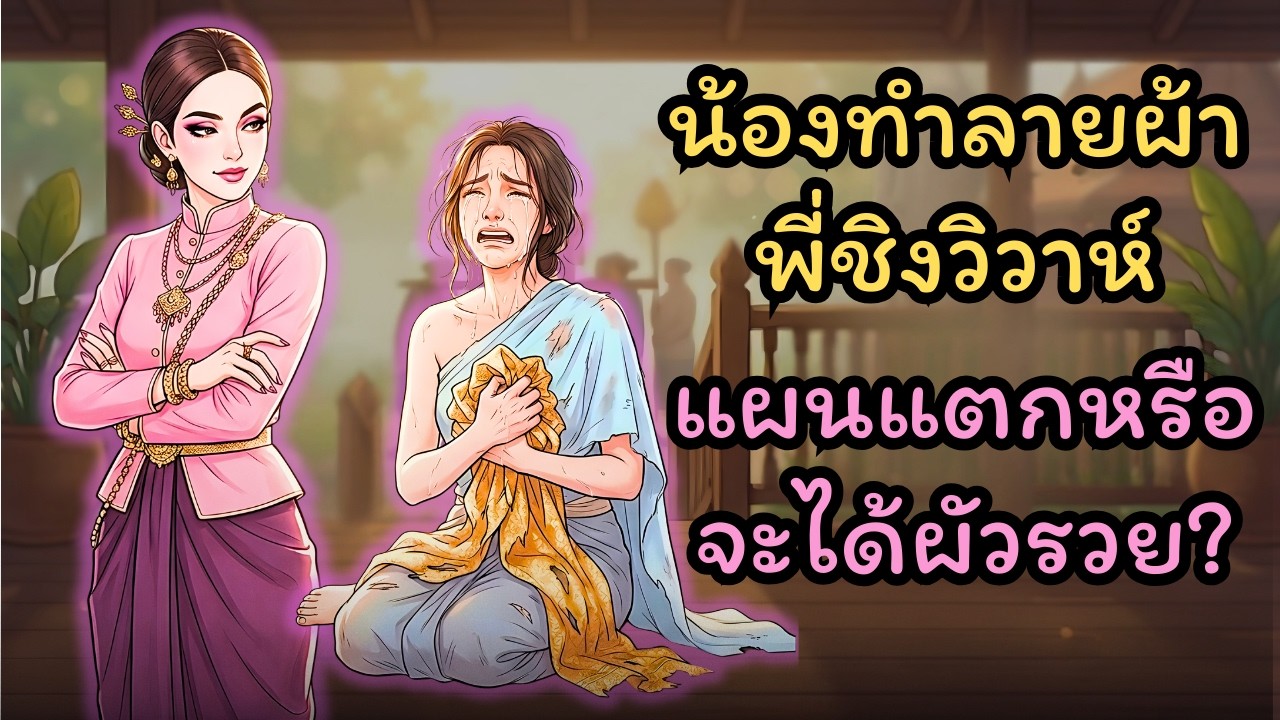 ฉีกผ้าไหมดับฝันพี่! น้องสาวใจร้ายหวังวาสนา แต่ผลกรรมกลับช็อกกว่า