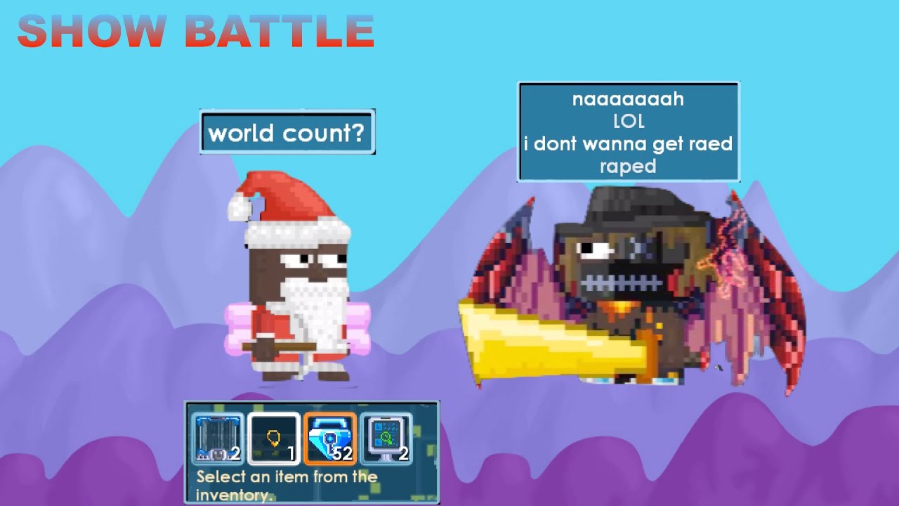 Show Battle | He Refuse To Count BUY+ Worlds | Growtopia | Indonesia