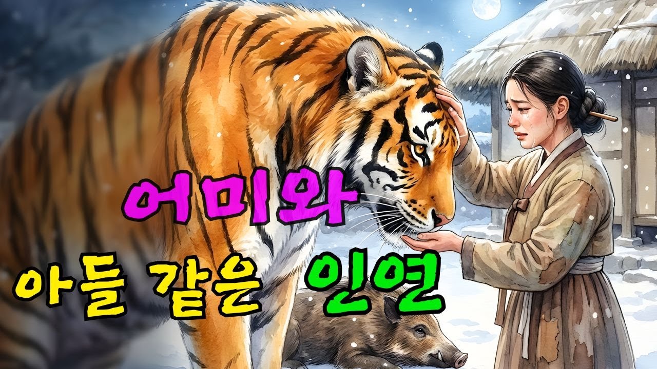 눈보라 속 구해준 아기 호랑이, 훗날 마을을 살린 거대한 산군이 되어 돌아오다ㅣ옛날이야기 ㅣ민담 ㅣ오디오북ㅣ전설ㅣ설화 ㅣ야담