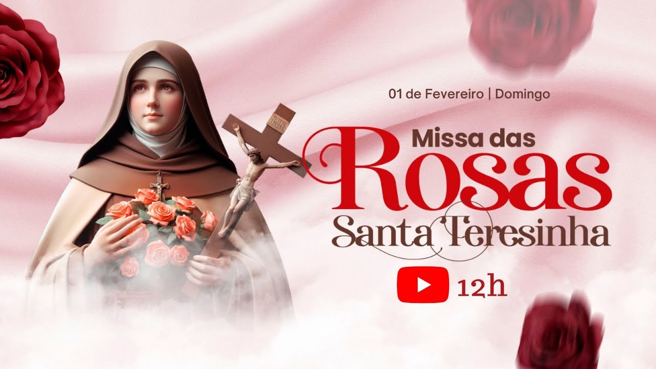 MISSA DAS ROSAS DE SANTA TERESINHA | 12H - 01/02/2026 @imaculadaconceicaodemaria