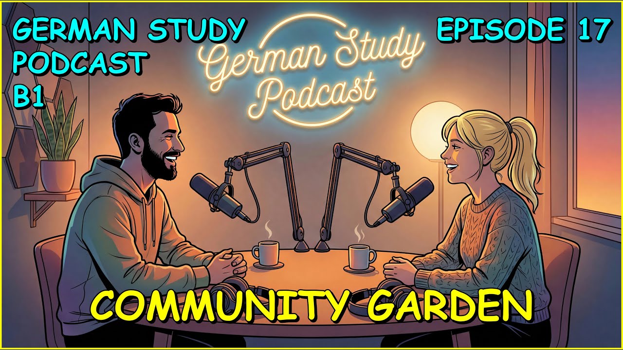German Podcast 17 | (B1) Community Garden: Planting Plans + Watering Schedule 🌱💧
