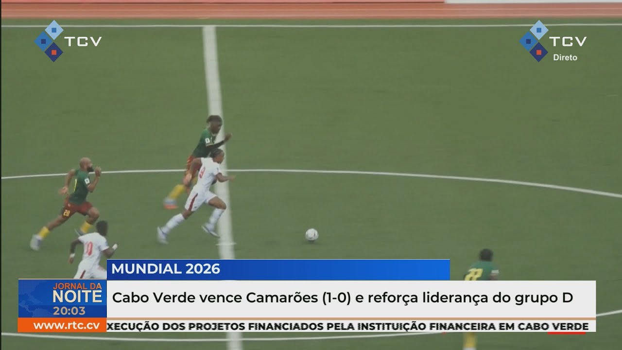 Cabo Verde vence Camarões (1-0) e reforça liderança do grupo D