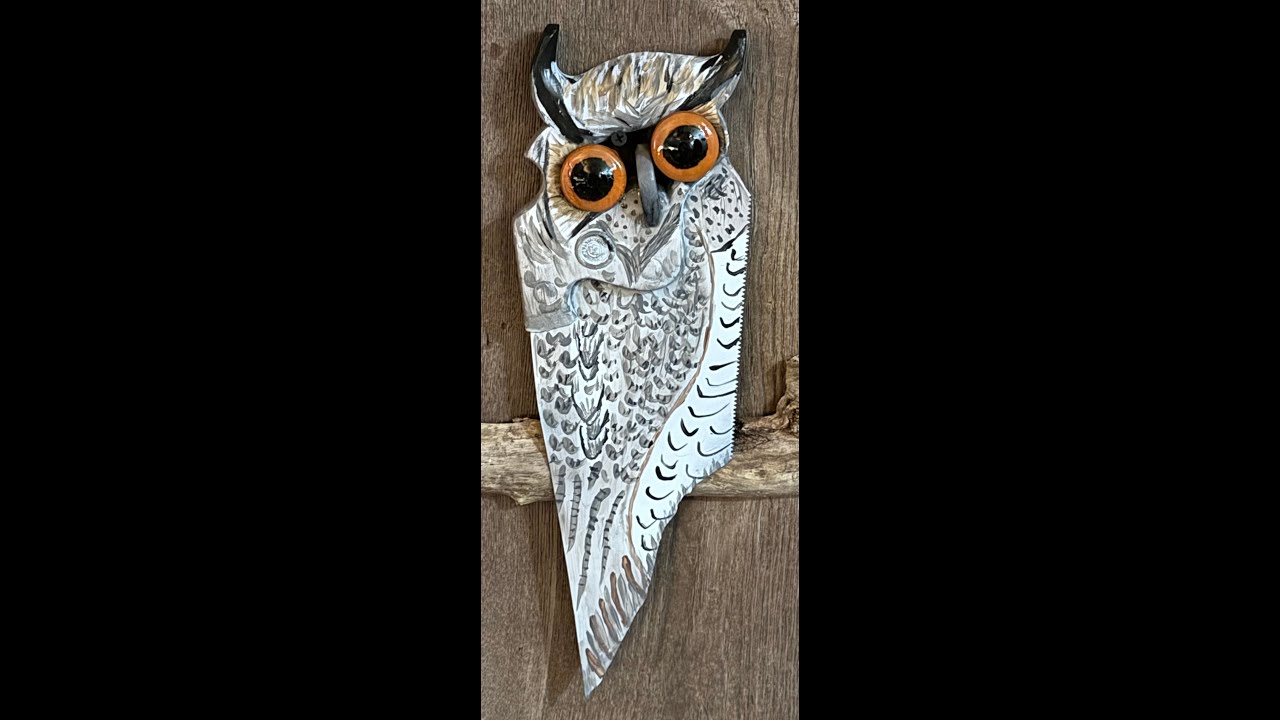 Build a pet owl from old tools. 